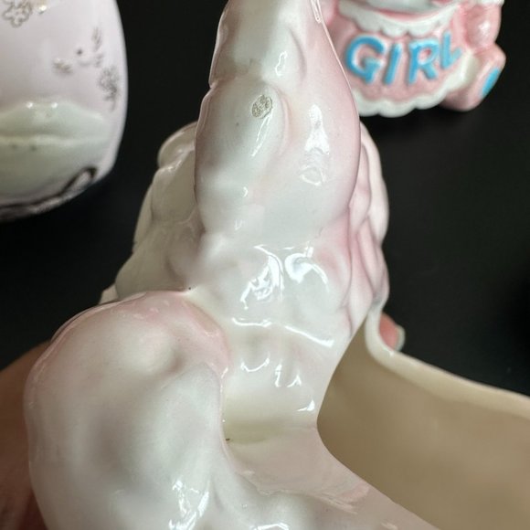 VINTAGE SET OF 5 BABY THEMED PLANTERS - Picture 9 of 16